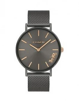 Image of Coach Coach Perry Black Dial Black Mesh Strap Watch