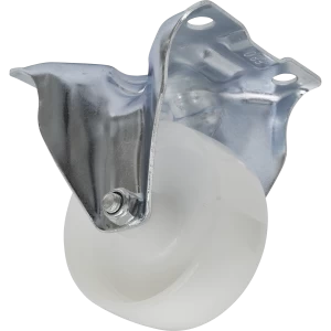 Image of Sealey Fixed Plate Castor White Polyamide 80mm