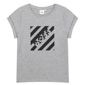 Image of Boss Logo T Shirt - Grey