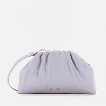 Image of Ted Baker Womens Dorieen Mini Gathered Slouchy Clutch Bag - Grey