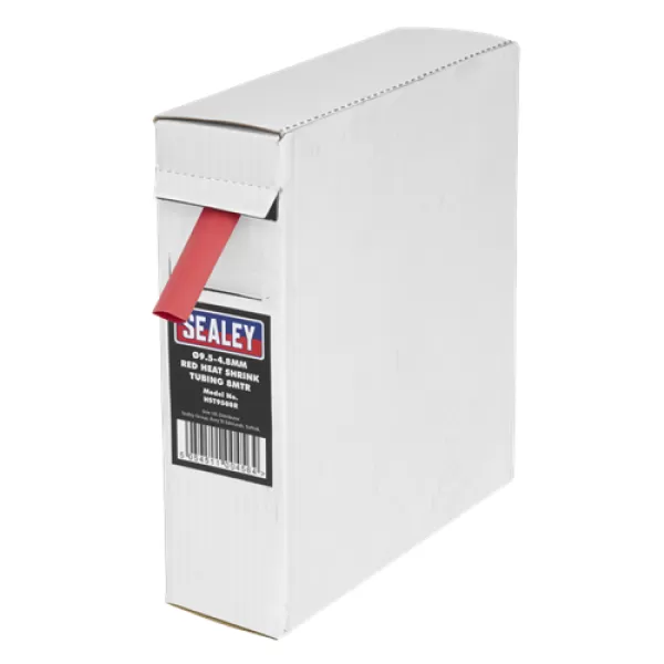 Image of Genuine SEALEY HST9508R Heat Shrink Tubing Red Ø9.5-4.8mm 8mtr