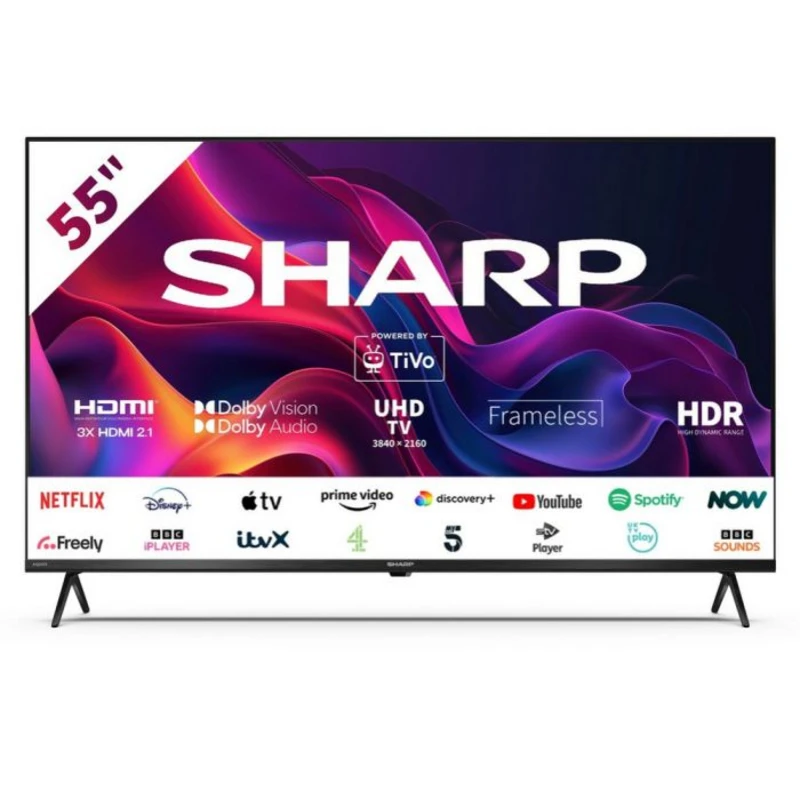 Image of Sharp 55" 4T-C55GK4245KB Smart 4K Ultra HD TV