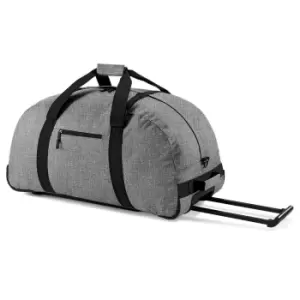 Image of BagBase Classic Wheelie Holdall / Duffle Travel Bag (One Size) (Grey Marl)