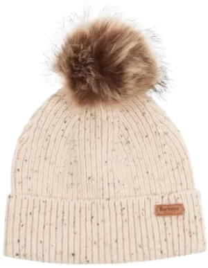 Image of Barbour Womens Whitley Fleck Beanie Oatmeal One Size