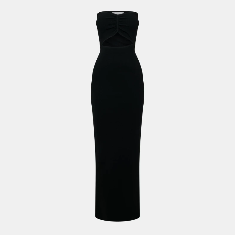 Image of Jack Wills Knitted Bandeau Dress - Black 6