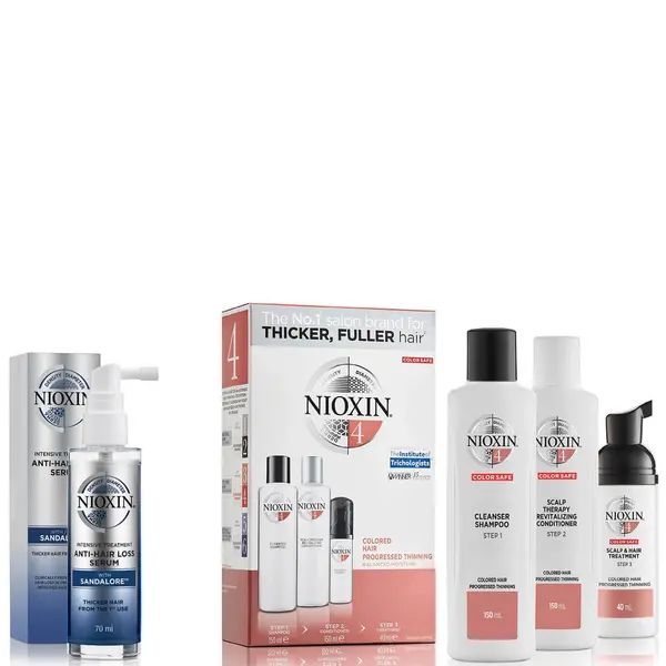 Image of NIOXIN 3-Part System 4 Loyalty Kit for Coloured Hair with Progressed Thinning Kit