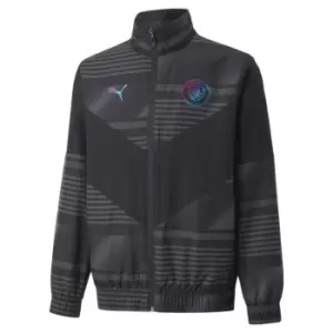 Image of Puma MCFC Pre Match Jacket Juniors - Black
