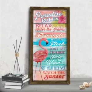 Image of MZM301 Multicolor Decorative Framed MDF Painting