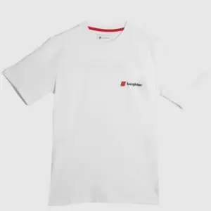 Image of Berghaus Organic Heritage Logo T-Shirt In White