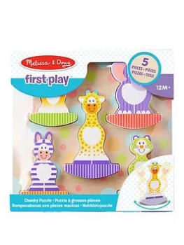 Image of Melissa & Doug Safari Chunky Jigsaw Puzzle, One Colour