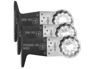 Image of Fein 63502230220 50x65mm Starlock E-Cut Saw Blade HCS 3pk