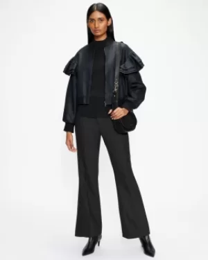 Image of Ted Baker Exaggerated Frill Bomber Jacket