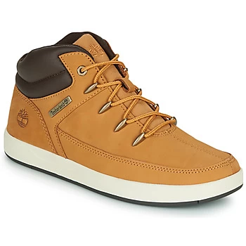 Image of Timberland DAVIS SQUARE TDEUROSPRINT boys's Childrens Shoes (High-top Trainers) in Brown