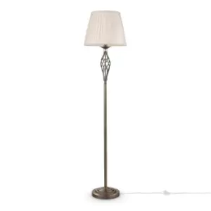Image of Grace Floor Lamp Brass & Crystal, 1 Light, E14