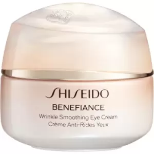 Image of Shiseido Benefiance Wrinkle Smoothing Eye Cream nourishing anti-wrinkle eye cream with anti-wrinkle effect 15 ml