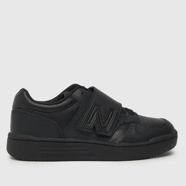 Image of New Balance Black 480 v Junior trainers Black UK 1 (EU 33)