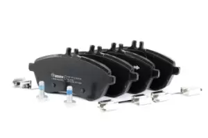 Image of Bosch Brake pad set 0 986 494 593 Brake pads,Brake pad set, disc brake MERCEDES-BENZ,C-Klasse Limousine (W204),C-Klasse T-modell (S204)