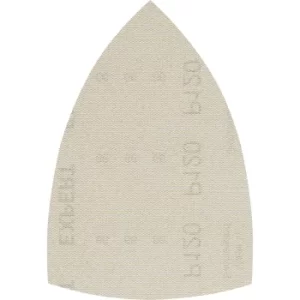 Image of Bosch Expert M480 Hook and Loop Large Delta Sanding Sheets for Paint and Wood 100mm x 150mm 120g Pack of 10