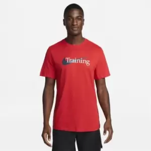 Image of Nike Dri-FIT Mens Swoosh Training T-Shirt - Red