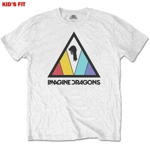 Image of Imagine Dragons - Triangle Logo Kids 7 - 8 Years T-Shirt - White