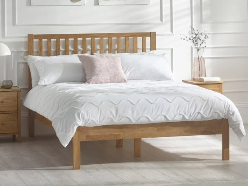 Image of Julian Bowen Coxmoor 4ft6 Double Oak Wooden Bed Frame
