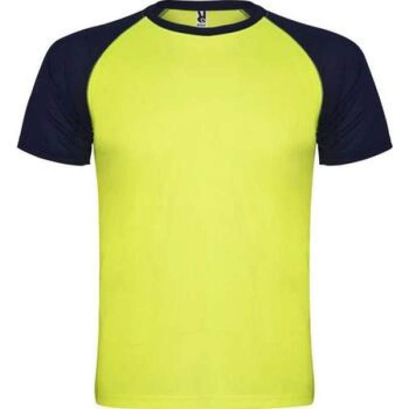 Image of ROLY ROLY Men Indianapolis Short-Sleeved Sports T-Shirt in Bright Yellow Size: Small Bright Yellow S Male 5063574291941