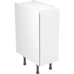 Image of Kitchen Kit Flatpack J-Pull Kitchen Cabinet Base Unit Ultra Matt 300mm in White MFC