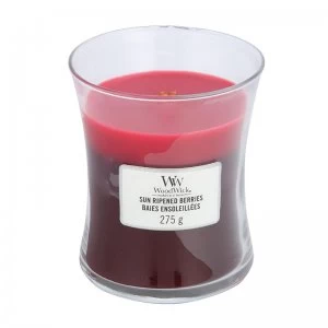 Image of WoodWick Trilogy Sun Ripened Berries Medium Jar Candle 275g