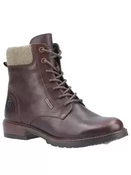 Image of Cotswolds Minety Lace Up Ankle Boots, Brown, Size 6, Women