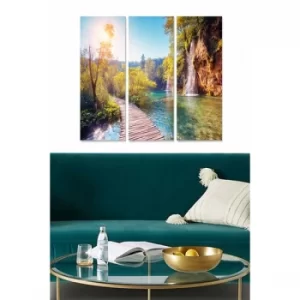 Image of MDF267769910 Multicolor Decorative MDF Painting (3 Pieces)
