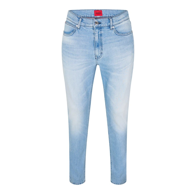 Image of Hugo Mens Slim Fit Jeans Turquoise/Aqua male 29W R