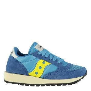 Image of Saucony Originals Jazz OG Vintage Trainers - Blue/Yellow