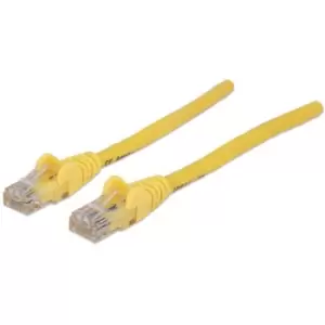 Image of Intellinet Network Patch Cable Cat6 20m Yellow CCA U/UTP PVC RJ45 Gold Plated Contacts Snagless Booted Lifetime Warranty Polybag