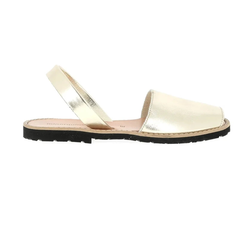 Image of Minorquines Womens metal sandals Minorquines Avarca Dore Female 36