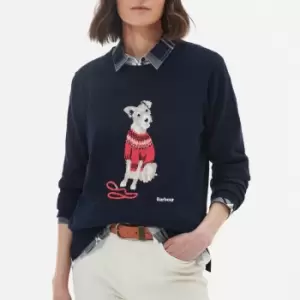 Image of Barbour Fareham Cotton and Cashmere Jumper - UK 8