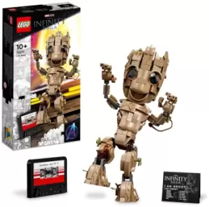 Image of LEGO Marvel I am Groot Set, Baby Groot Buildable Toy 76217