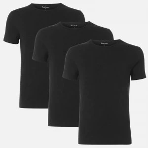 Image of Paul Smith Mens 3 Pack Crewneck T-Shirts - Black - XL