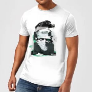 Image of Universal Monsters Frankenstein Collage Mens T-Shirt - White - S