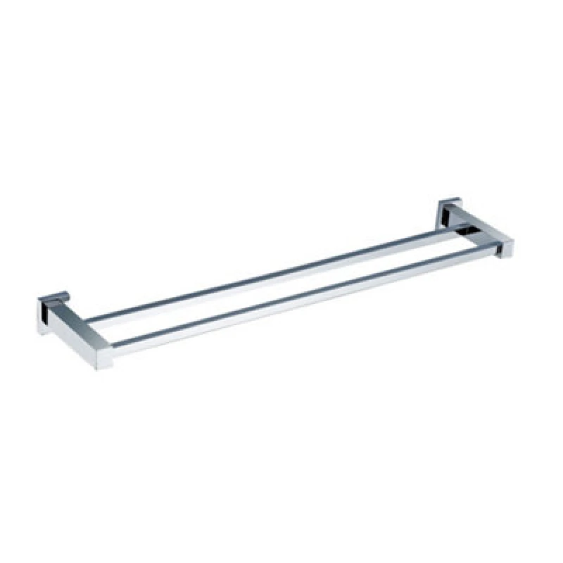 Image of Nes Home Square Double Towel Rail Chrome