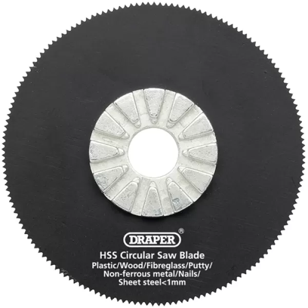 Image of Draper HSS Circular Saw Blade 63mm Dia. x 18tpi