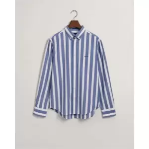 Image of Gant Reg Ut Wide Broadcloth Stripe Bd Co - Blue