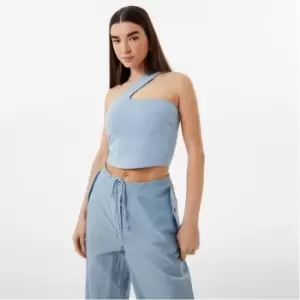 Image of Jack Wills Tech One Shoulder Top - Blue