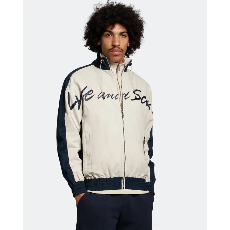 Image of Lyle and Scott Panelled Sport Jacket White male XS