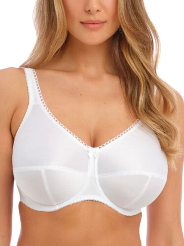 Image of Fantasie Fantasie Cotton Speciality Bra White White - Fantasie - Size: 44E White Female 44E GU28012
