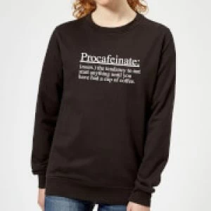 Image of Procafeinate Womens Sweatshirt - Black - 4XL - Black