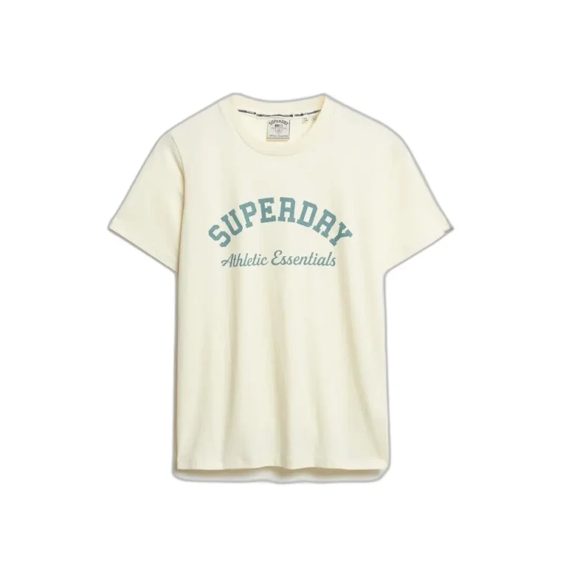 Image of Superdry Womens loose-fitting T-Shirt Superdry Athletic Essentials Blanc Female M