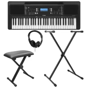 Image of Yamaha PSRE373 Portable Keyboard Package - Black