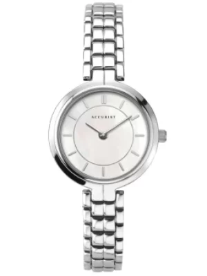 Image of Accurist Ladies Classic Mother Of Pearl Dial Stainless Steel...
