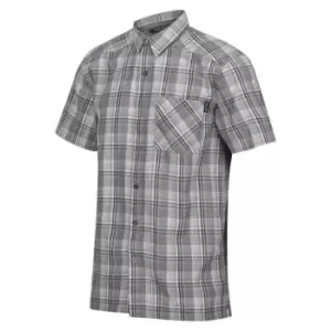 Image of Regatta Mindano VII Short Sleeve Shirt - StormGreyChk