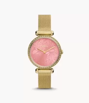 Image of Fossil Women Tillie Three-Hand Gold-Tone Stainless Steel Watch